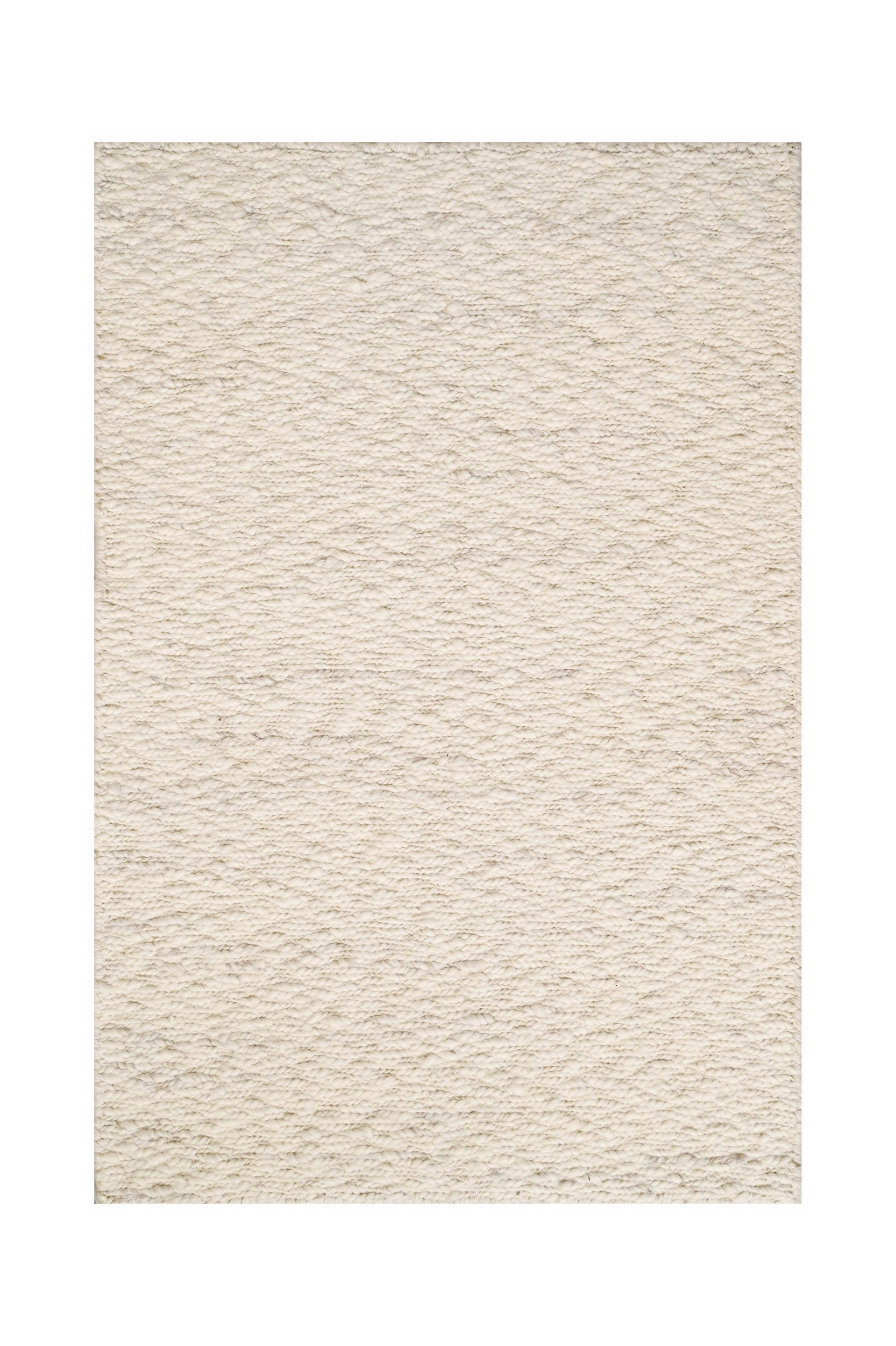 HANDWEBTEPPICH 70/130 cm Elegance  - Weiss, Natur, Textil (70/130cm) - Linea Natura