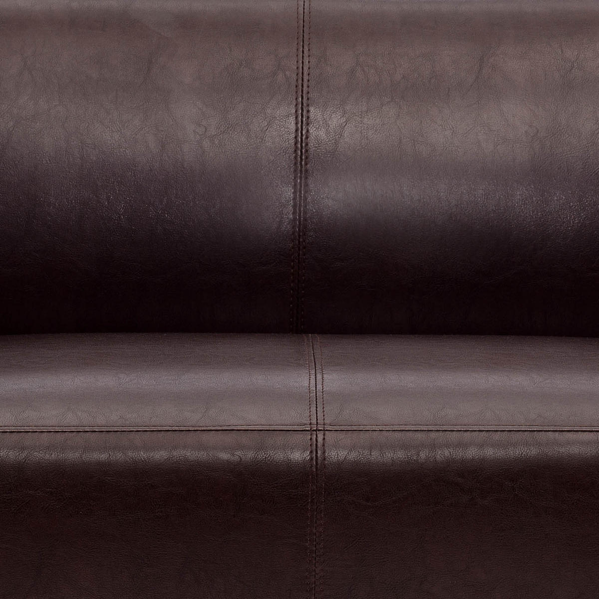 2-SITS SOFFA i textil mörkbrun  - silver/mörkbrun, Modern, metall/textil (130/71/74cm) - MID.YOU