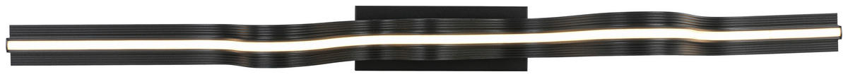 DECKENLEUCHTE 100/8/20,5 cm   - Schwarz, Trend, Kunststoff/Metall (100/8/20,5cm) - Collet's Monde