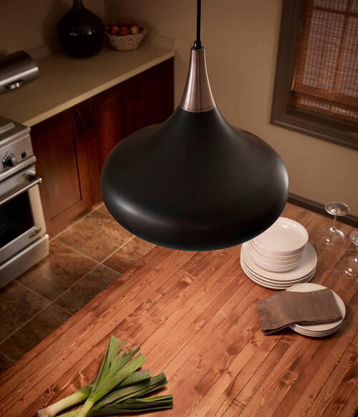 VISEČA SVETILKA  Elstead Beso      25.4/30.3 cm      E27 - barve brona, Basics, kovina (25.4/30.3cm) - Elstead Lighting