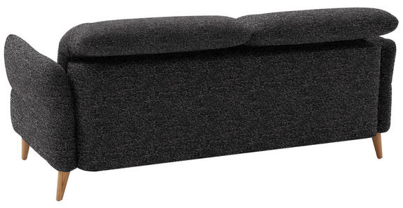 2-SITZER-SOFA in Webstoff Dunkelgrau - Eiche Bianco/Dunkelgrau, Design, Holz/Textil (192-220/85-106/98-112cm) - Dieter Knoll