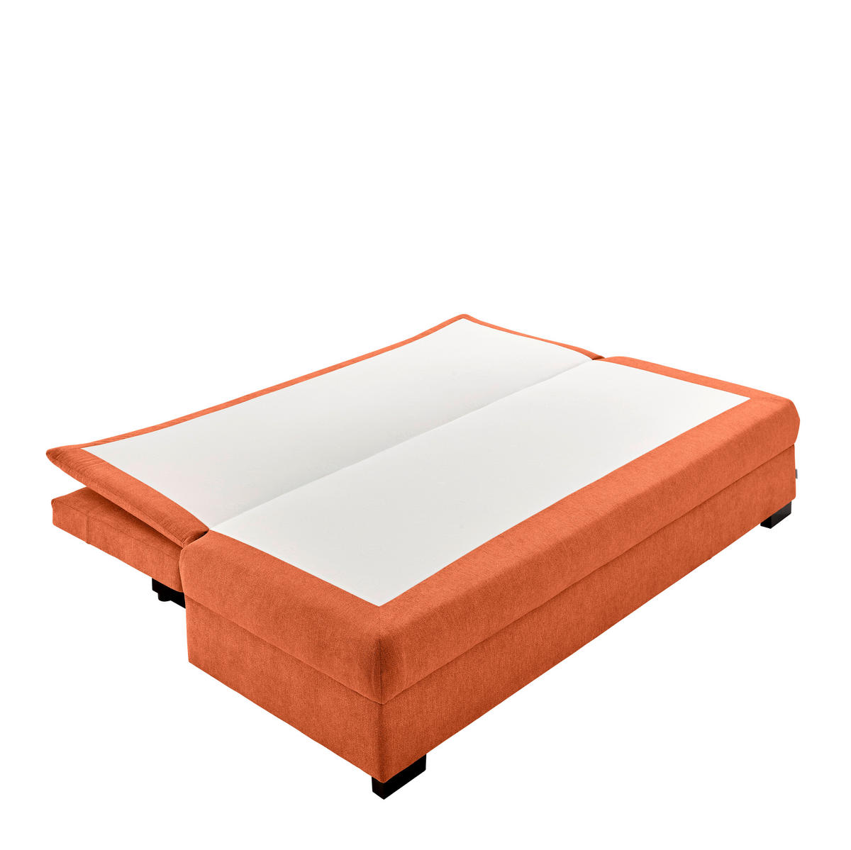 KANAPÉÁGY narancs  - fekete/narancs, Konventionell, műanyag/textil (207/94cm) - Venda