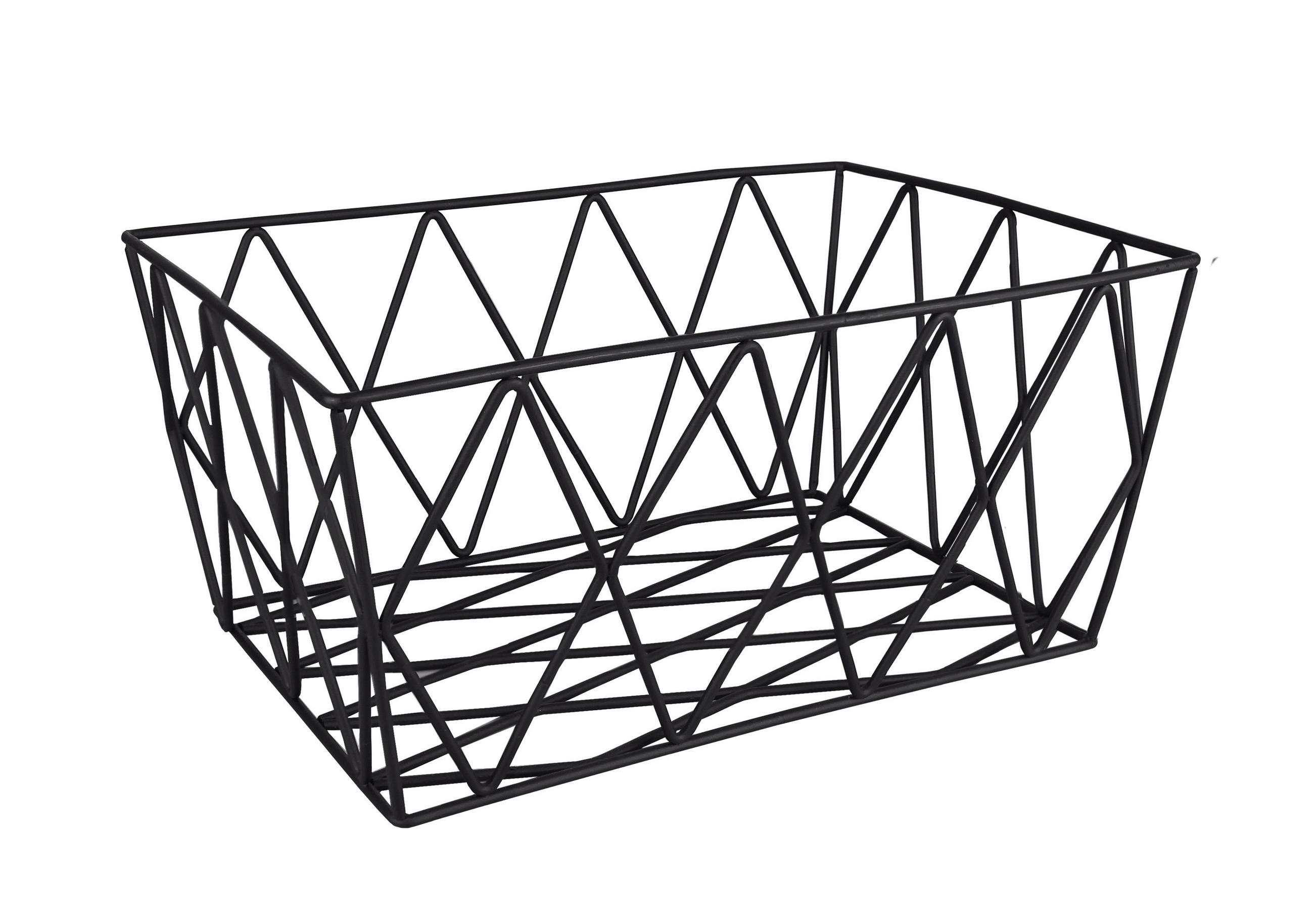 AUFBEWAHRUNGSBOX - Schwarz, Basics, Metall (28/12/19cm) - Kleine Wolke