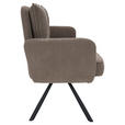 SITZBANK 180/93/67 cm Cord Braun Metall  - Schwarz/Braun, Design, Textil/Metall (180/93/67cm) - Novel