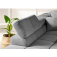 ECKSOFA  in Feincord Grau  215/319 cm  - Schwarz/Grau, Design, Kunststoff/Textil (215/319cm) - Hom`in