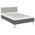 BETT 140/200 cm  in Grau  - Grau, Design, Holzwerkstoff/Textil (140/200cm) - Carryhome