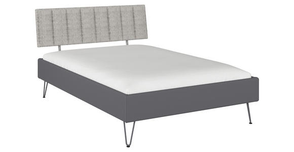 BETT 140/200 cm  in Grau  - Grau, Design, Holzwerkstoff/Textil (140/200cm) - Carryhome