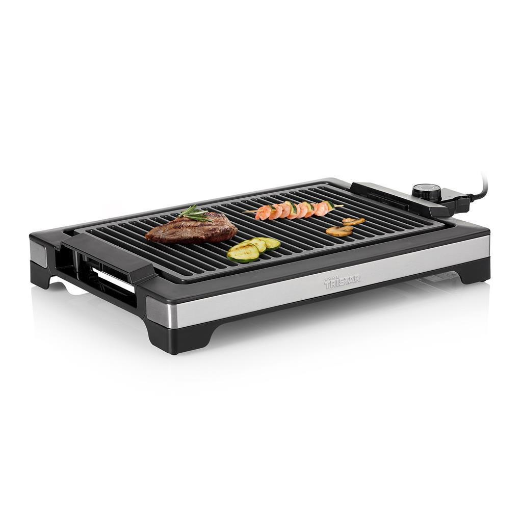 GRILLPLATTE TRISTAR BP-2780  - Schwarz/Alufarben, KONVENTIONELL, Kunststoff/Metall (44,8/32,5/8,5cm) - Atrigo