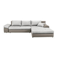 ECKSOFA Beige Webstoff  - Beige/Creme, Design, Kunststoff/Textil (313/215cm) - Carryhome