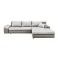 ECKSOFA in Webstoff Beige  - Beige/Creme, Design, Kunststoff/Textil (313/215cm) - Carryhome