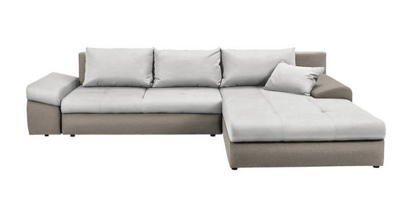 ECKSOFA in Webstoff Beige  - Beige/Creme, Design, Kunststoff/Textil (313/215cm) - Carryhome