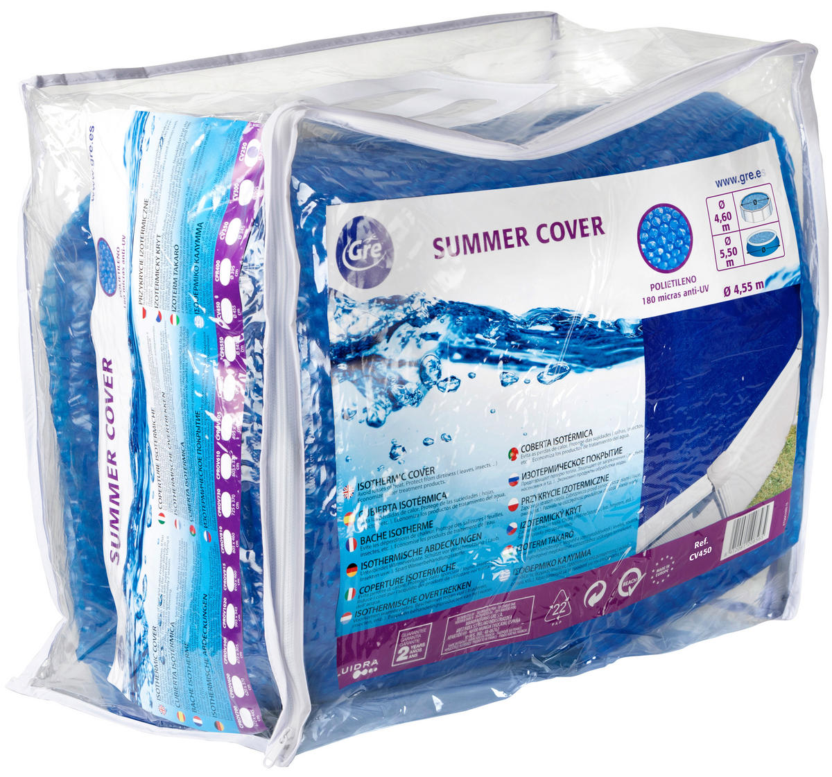 SOLARPLANE 455 cm  - Blau, KONVENTIONELL, Kunststoff (455cm) - Gre