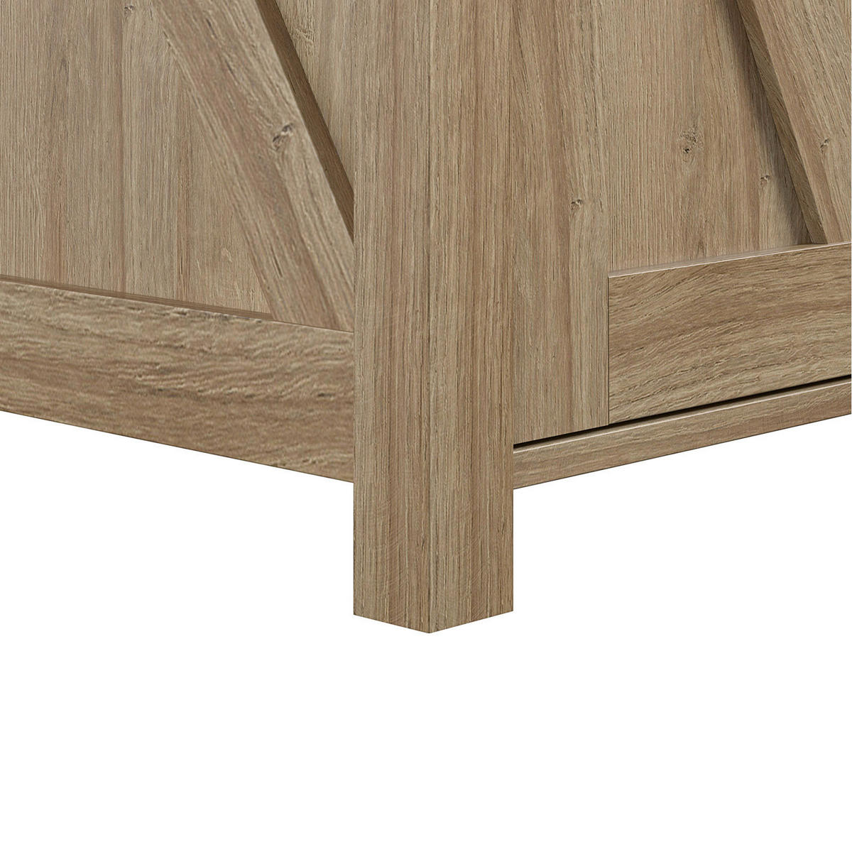 LOWBOARD Franklin  in 151/75/40 cm  - Eichefarben/Braun, Design, Holzwerkstoff/Metall (151/75/40cm) - MID.YOU