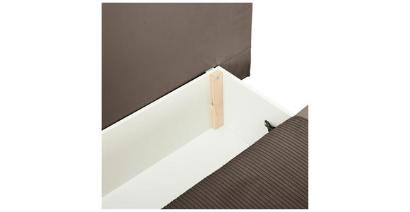 SCHLAFSOFA  in Cord, Velours Braun  - Buchefarben/Creme, KONVENTIONELL, Holz/Textil (191/92cm) - Carryhome