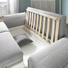 SCHLAFSOFA in Textil Creme - Chromfarben/Creme, KONVENTIONELL, Textil/Metall (213/88/91cm) - Novel SCHLAFSOFA in Textil Creme - Chromfarben/Creme, KONVENTIONELL, Textil/Metall (213/88/91cm) - Novel