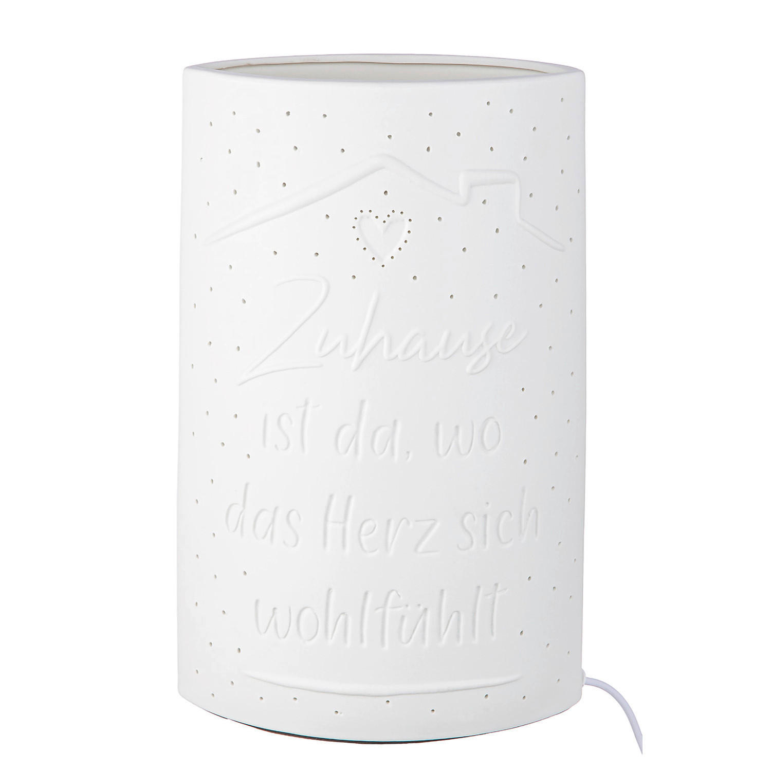 STIMMUNGSLEUCHTER   - Weiß, Basics, Keramik (18/28,5/10cm)