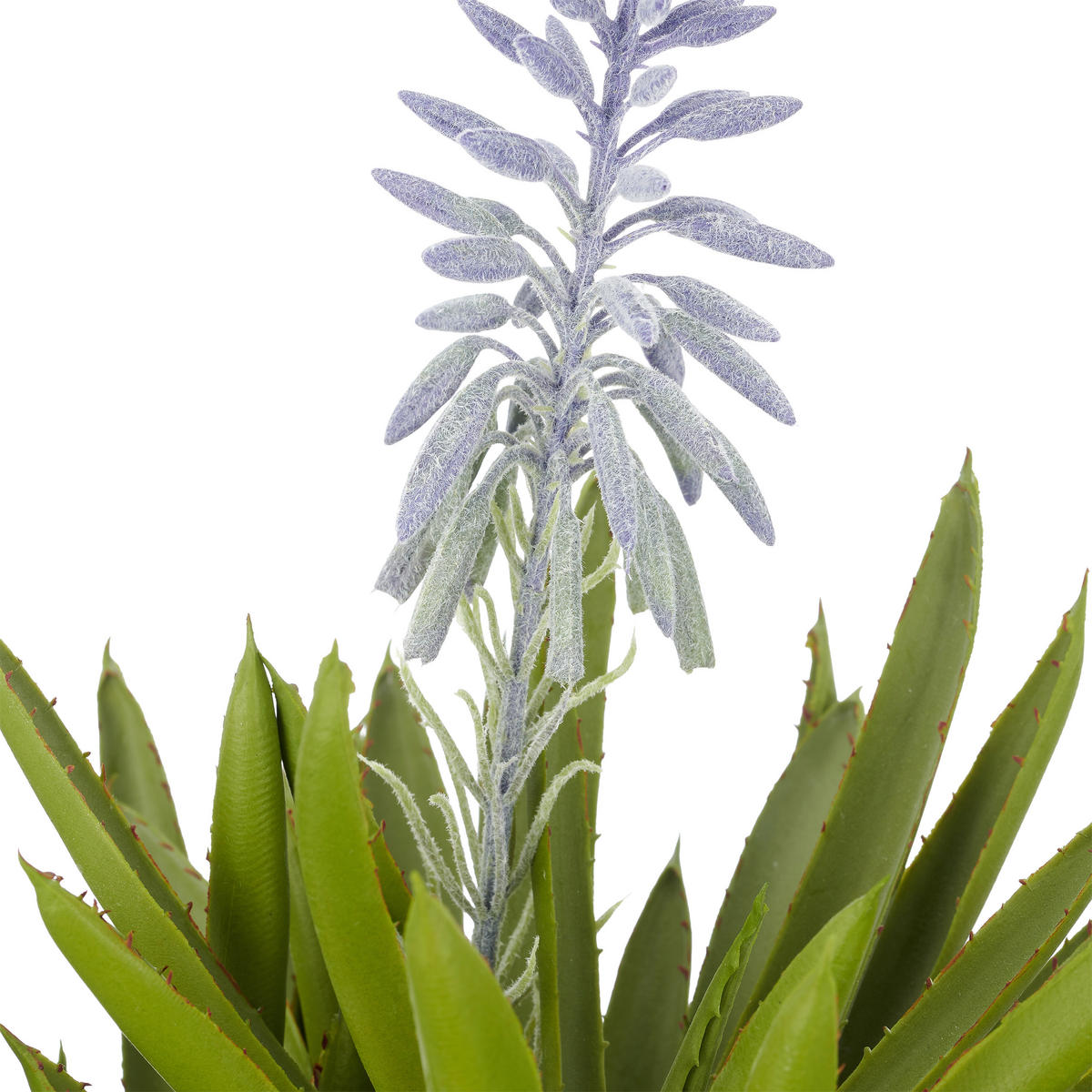 KUNSTBLUME - Grau/Grün, Basics, Kunststoff/Stein (38cm)