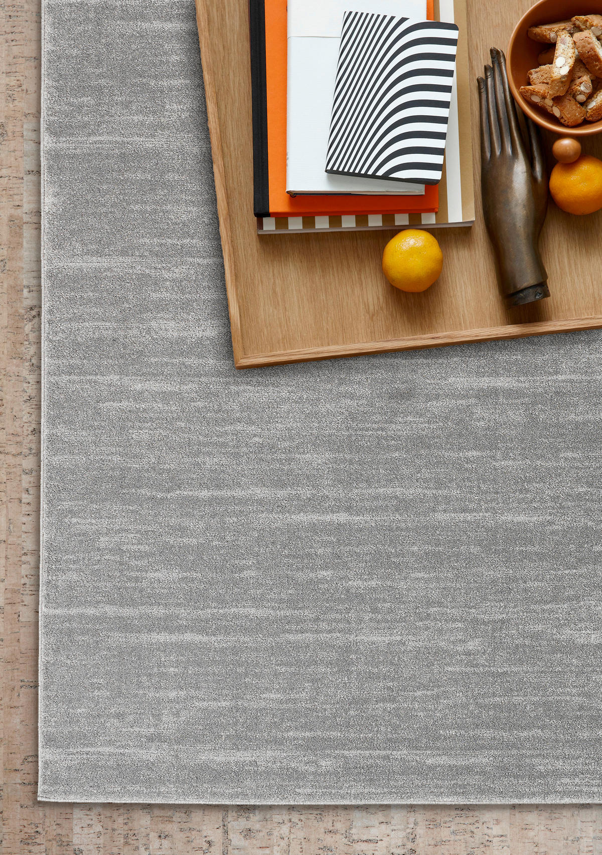 WEBTEPPICH 67/130 cm Balance Hellgrau  - Hellgrau, KONVENTIONELL, Textil (67/130cm) - Schöner Wohnen