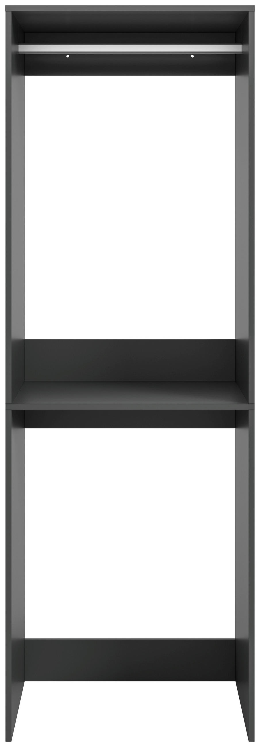 WASCHMASCHINENSCHRANK 66/195/60 cm  in Anthrazit  - Anthrazit/Weiß, Basics, Holzwerkstoff/Kunststoff (66/195/60cm) - MID.YOU