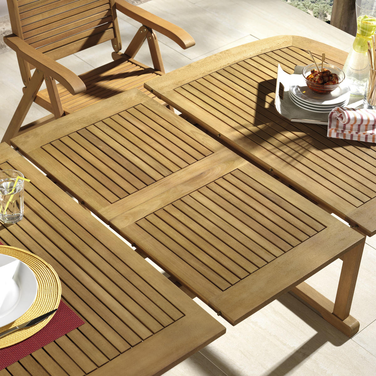 STOL VRTNI  smeđa  drvo      - smeđa, Romantično / ladanjski, drvo (150-200/100/74cm) - Ambia Garden