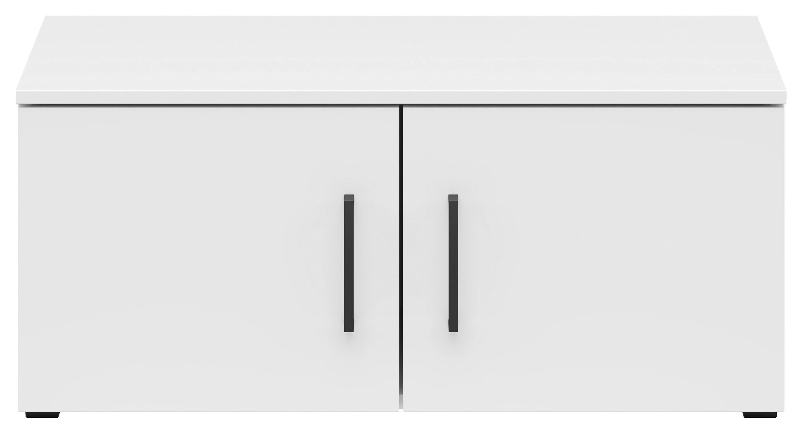 NADSTAVEC NA SKRIŇU, biela, 80/35/40 cm - čierna/biela, Modern, kompozitné drevo/plast (80/35/40cm) - Carryhome