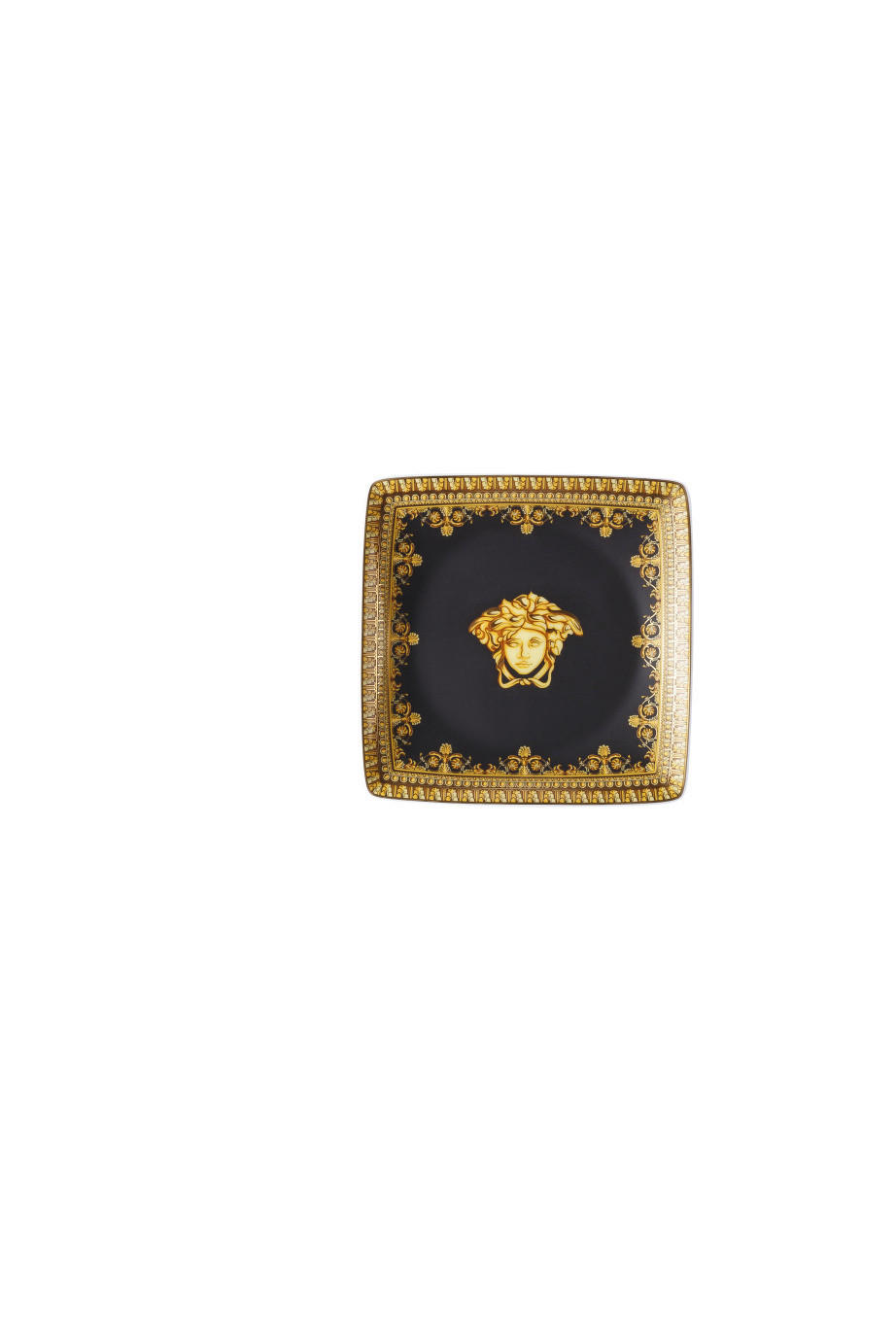 TANJIR ZA GRICKALICE          12/3,5/12 cm   - bela/braon, Konvencionalno, keramika (12/3,5/12cm) - Versace