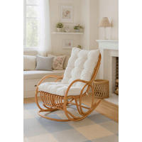 SCHAUKELSTUHL in Honig  - Creme/Honig, Natur, Holz/Textil (62/97/118cm) - MID.YOU