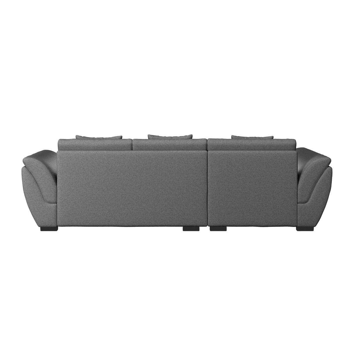ECKSOFA Anthrazit Webstoff  - Anthrazit/Schwarz, Design, Kunststoff/Textil (187/278cm) - Livetastic