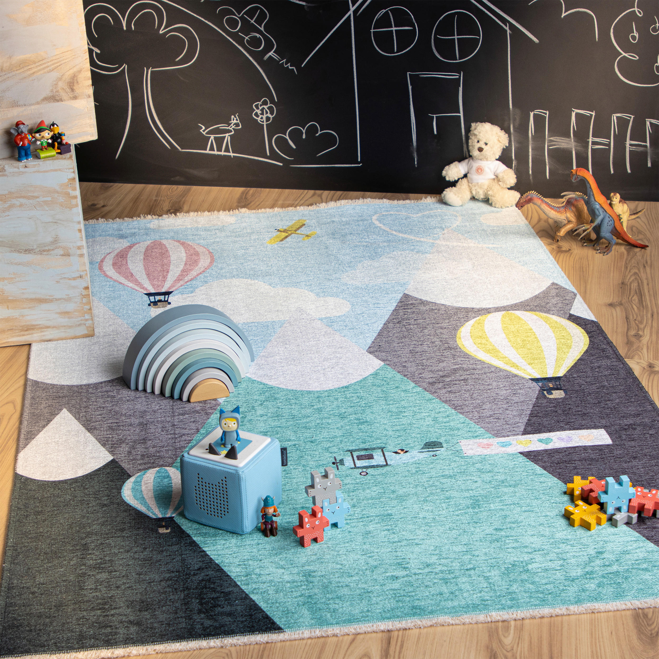 KINDERTEPPICH 115/170 cm  - Gelb/Rot, Trend, Textil (115/170cm) - Ben'n'jen