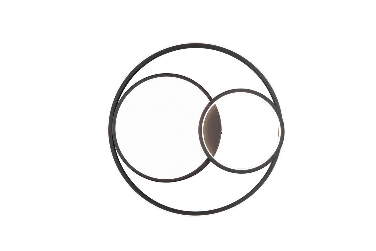 LED PLAFONJERA Vuelta  - crna, Trendi, metal (48/9,5cm)