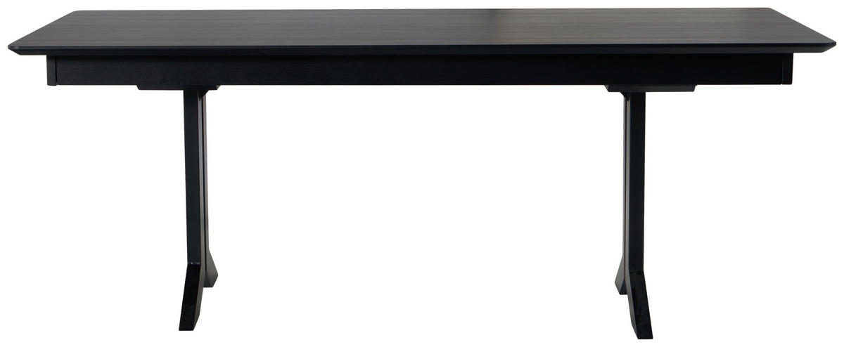 ESSTISCH in Metall, Kunststoff 200-300/100/76 cm  - Schwarz, Konventionell, Kunststoff/Metall (200-300/100/76cm) - Moderano