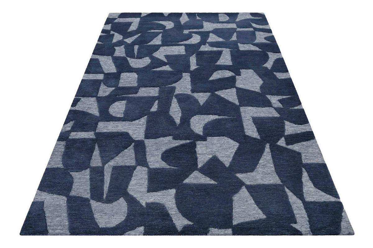 WEBTEPPICH 80/150 cm Ocean State Blaugrau, Graublau  - Graublau/Blaugrau, Design, Textil (80/150cm) - Esprit