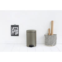 BILLENŐFEDELES SZEMETESVÖDÖR 12 l  - fekete/platinaszürke, Basics, műanyag/fém (12l) - Brabantia