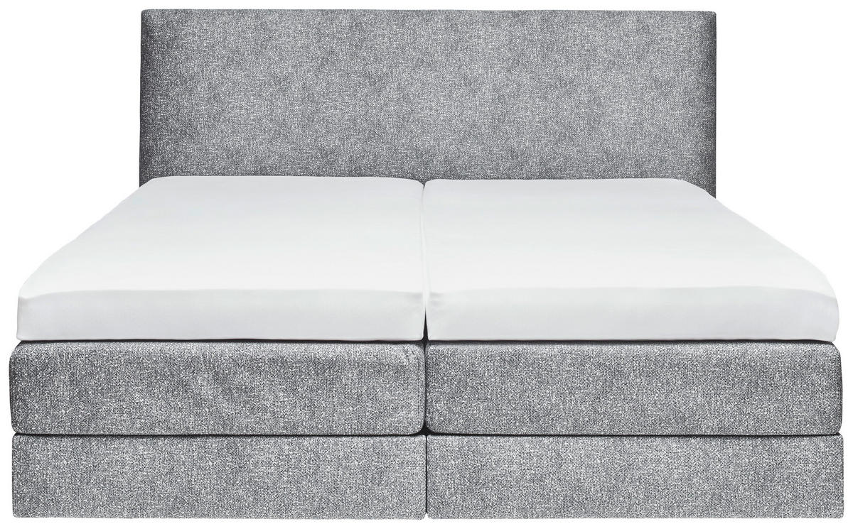 BOXSPRINGBETT 180/200 cm  in Grau  - Grau, Konventionell, Holz/Textil (180/200cm) - Dieter Knoll