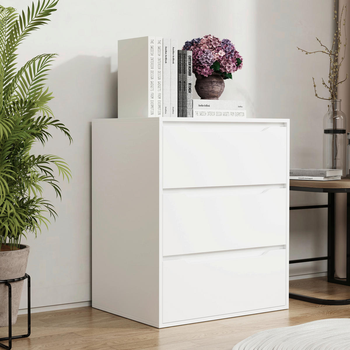 KOMMODE 65/78/48 cm  in Weiss  - Weiss, Design, Holzwerkstoff (65/78/48cm) - MID.YOU