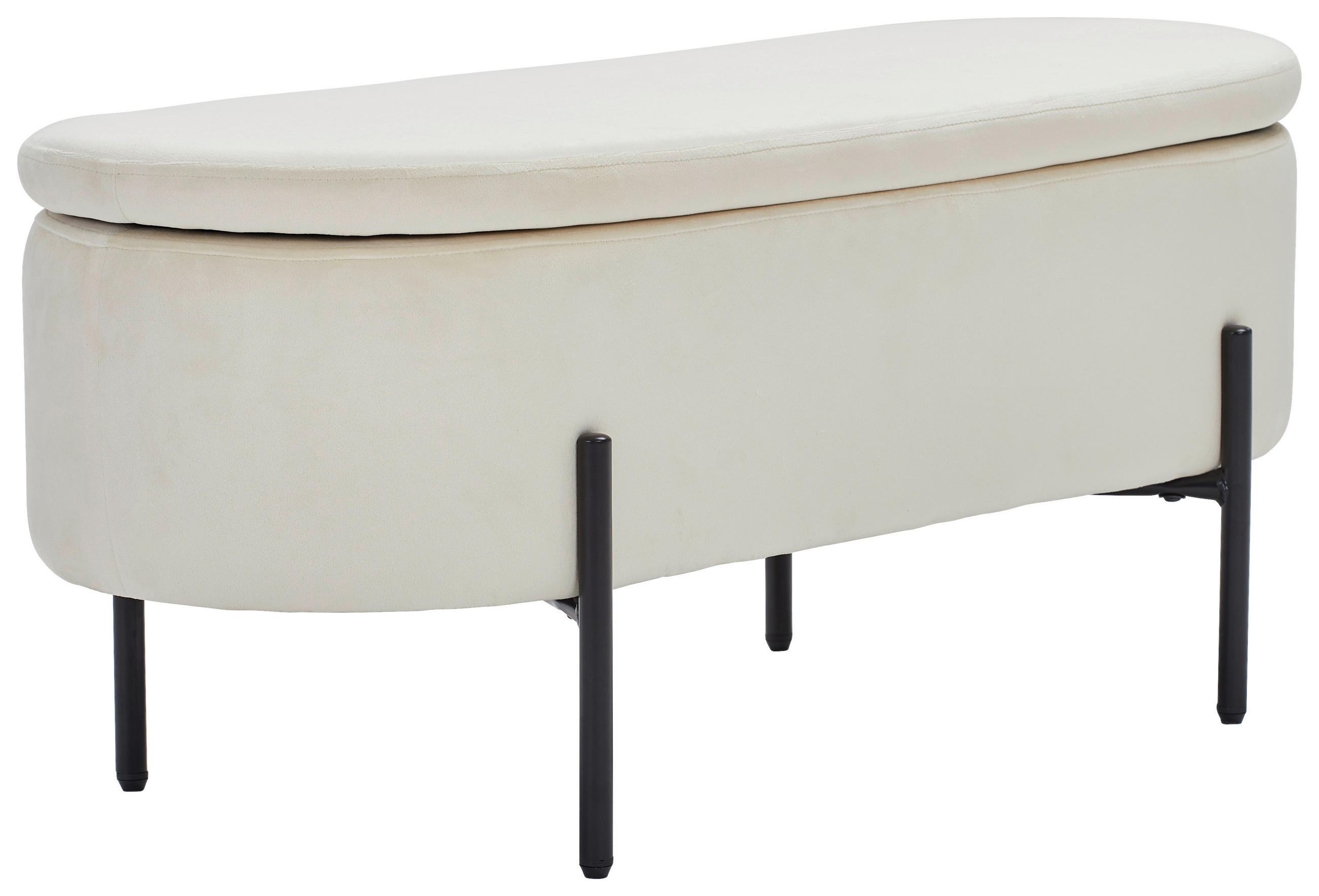 Bancă Cu Spațiu Depozitare metal, textil, 95/43/36 cm