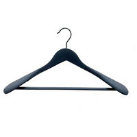 ŠATNÍ RAMÍNKO - černá, Basics, kov/dřevo (44,5ml) - Homeware