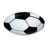 KINDERDECKENLEUCHTE Fußball 35/9 cm  - Schwarz/Weiß, Trend, Kunststoff/Metall (35/9cm) - Niermann