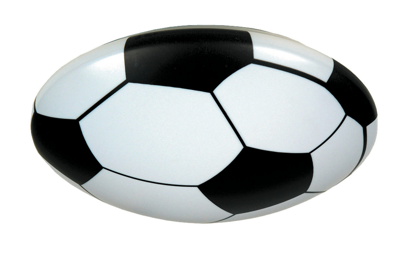 XXXLutz Kinderdeckenleuchte Fußball Schwarz, Weiß 9 cm