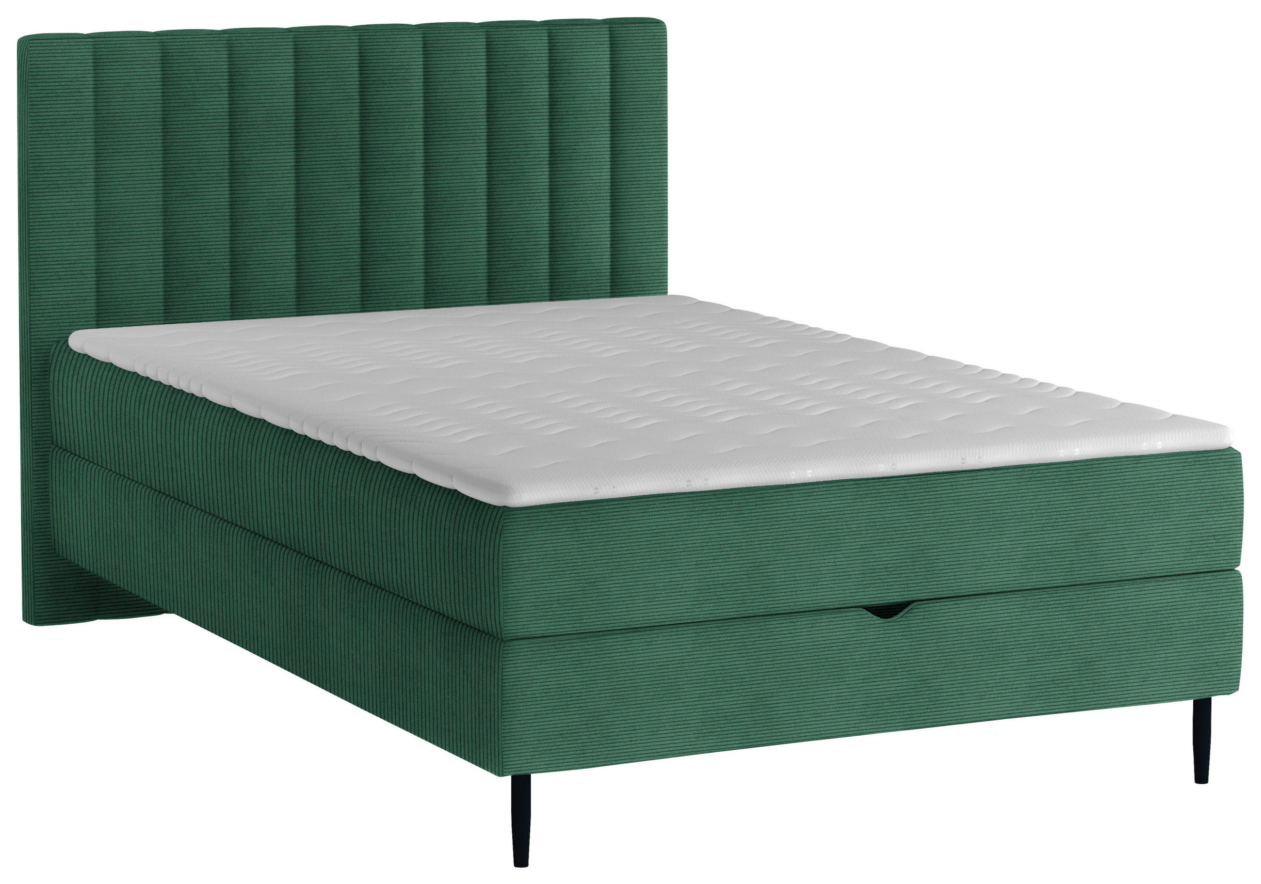 BOXBETT 120/200 cm  in Grün  - Schwarz/Grün, Design, Holz/Holzwerkstoff (120/200cm) - Stylife