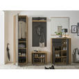 SCHUHSCHRANK 80/105/38 cm  - Schwarz/Eiche Artisan, Design, Holzwerkstoff/Kunststoff (80/105/38cm) - Carryhome