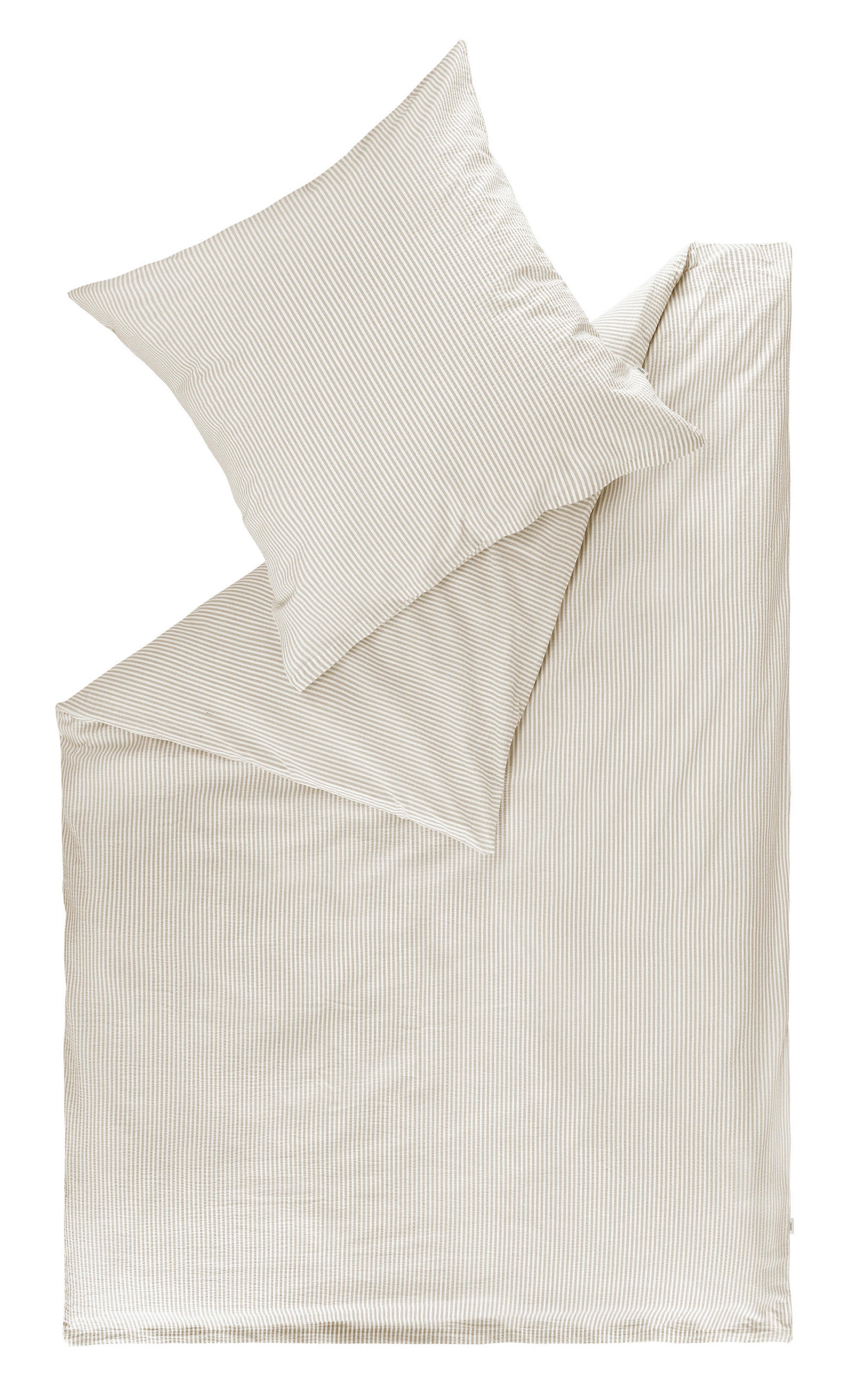 BETTWÄSCHE Esprit Bente taupe Seersucker 135/200 cm  - Taupe/Beige, Design, Textil (135/200cm) - Esprit