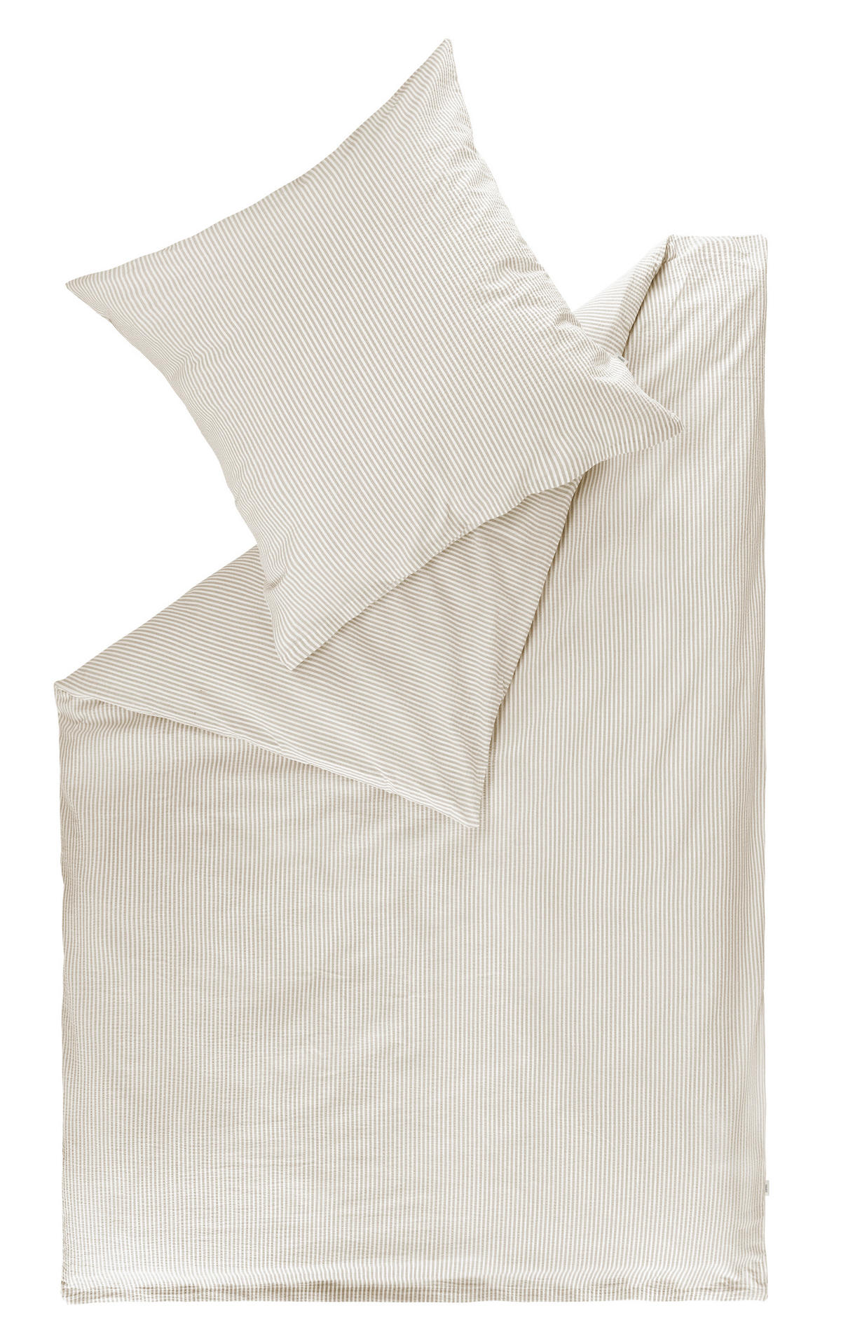 BETTWÄSCHE Esprit Bente taupe Seersucker 135/200 cm  - Taupe/Beige, Design, Textil (135/200cm) - Esprit