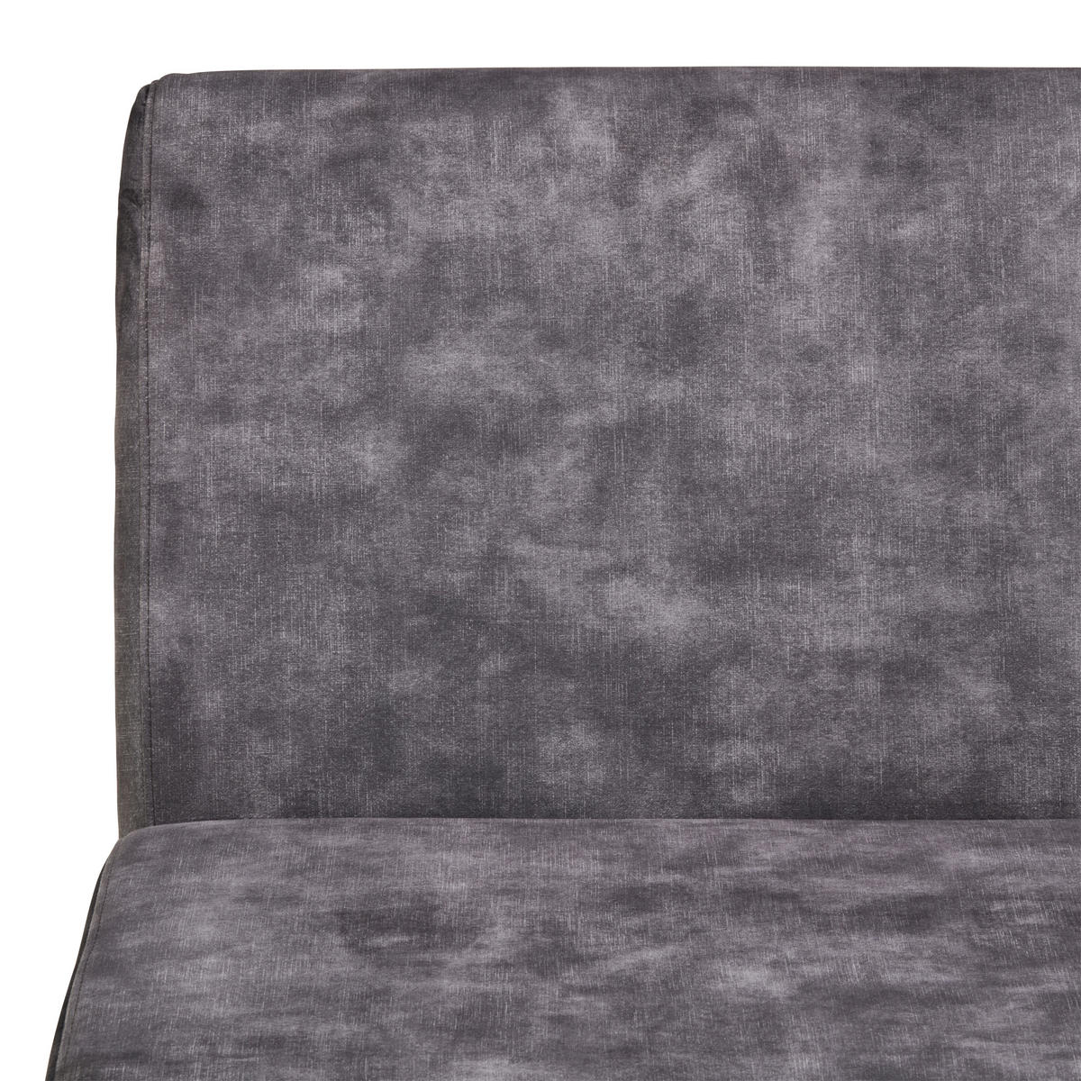 SITZBANK in Metall, Textil Dunkelgrau  - Dunkelgrau/Schwarz, LIFESTYLE, Textil/Metall (140/90/45cm) - MID.YOU