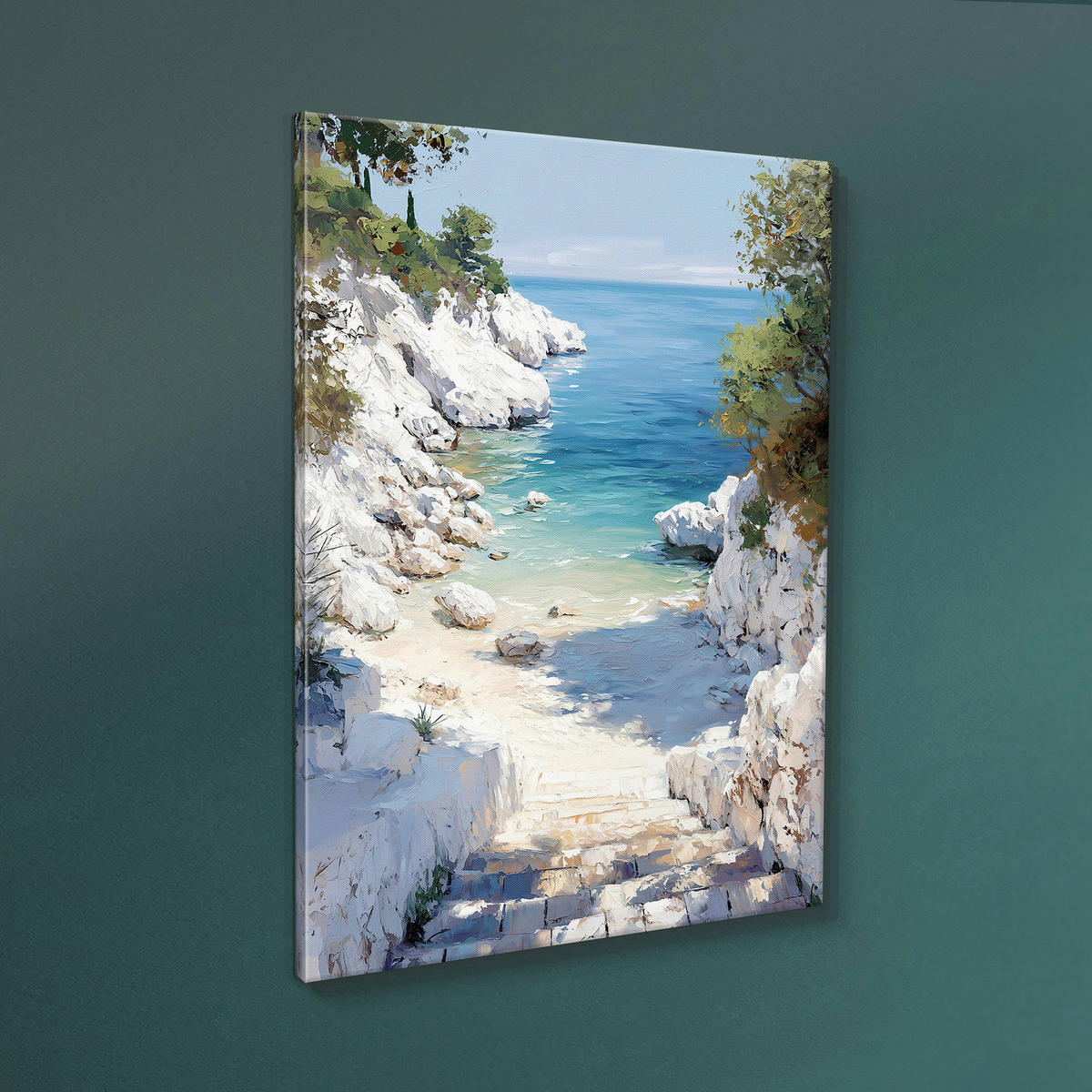 LEINWANDBILD Landschaft & Natur, Strand & Meer 70/100 cm  - Multicolor, Basics, Holz/Textil (70/100cm)