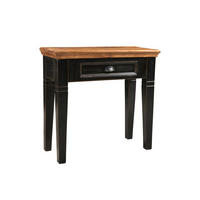 KONSOLENTISCH Mangoholz massiv Schwarz, Honig  - Schwarz/Honig, Design, Holz/Holzwerkstoff (80/80/35cm) - MID.YOU
