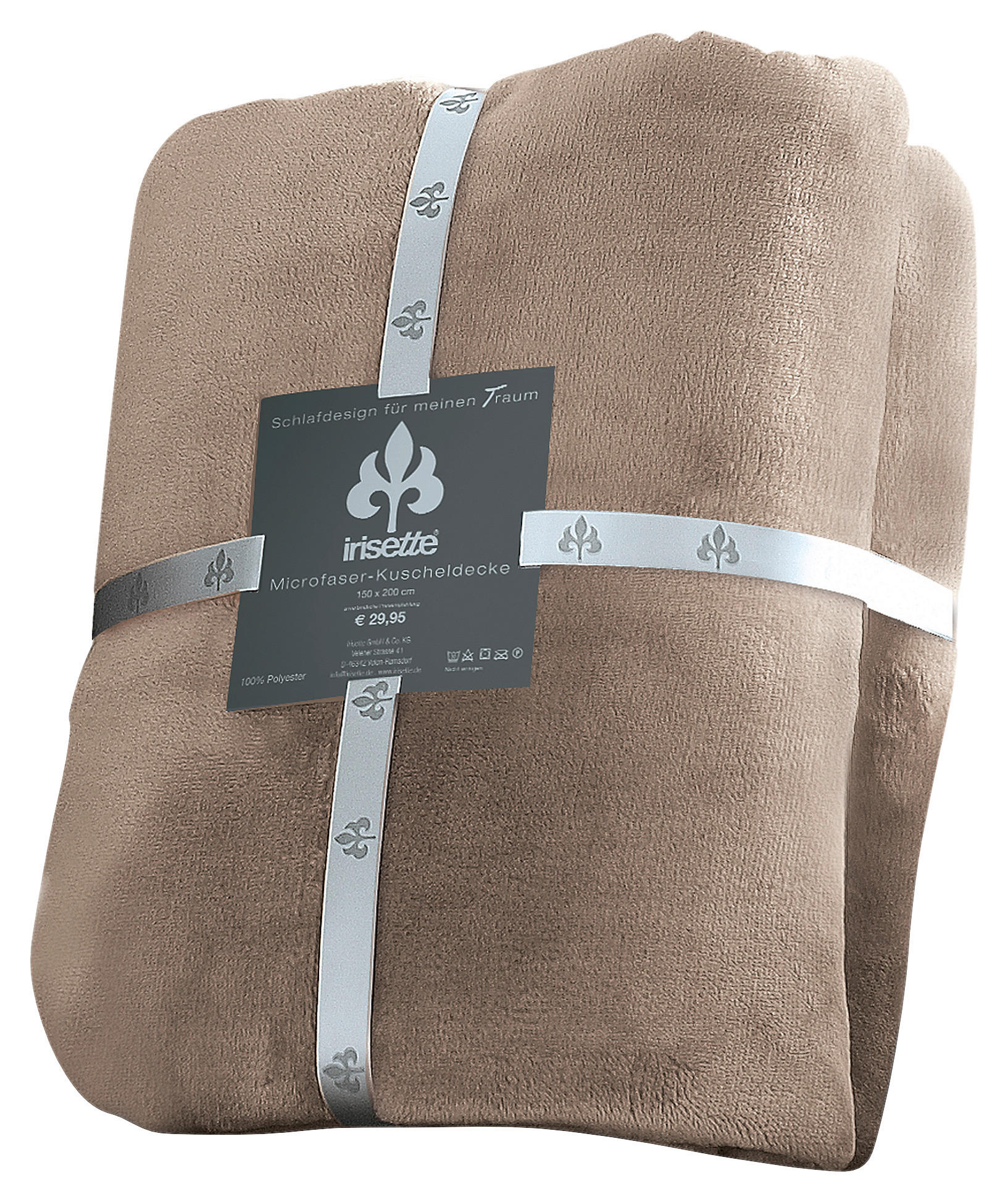 KUSCHELDECKE 150/200 cm  - Taupe, KONVENTIONELL, Textil (150/200cm) - Irisette