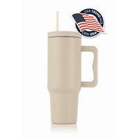THERMOBECHER GOURMETMAXX 1,2 L  - Beige, Basics, Kunststoff/Metall (15,5/11/27cm)