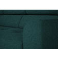 ECKSOFA in Struktur Petrol 205/280 cm - Petrol/Schwarz, Design, Textil/Metall (205/280cm) - Xora