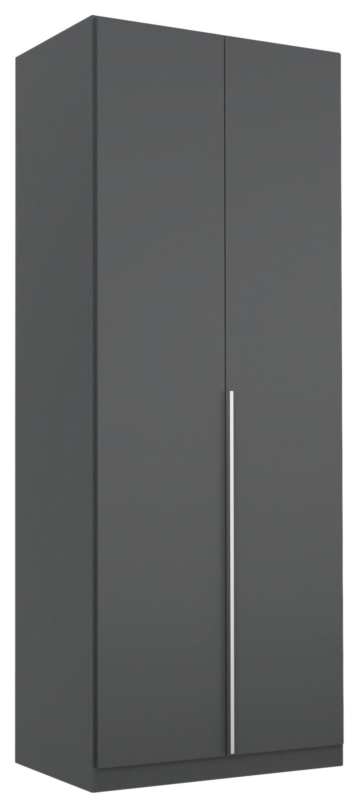 DREHTÜRENSCHRANK 91/229/54 cm,  in Grau, 2 Tür(en)  - Alufarben/Grau, MODERN, Holzwerkstoff (91/229/54cm) - Rauch Möbel